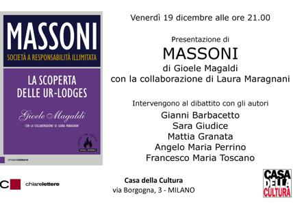 Massoni, presentazione milanese